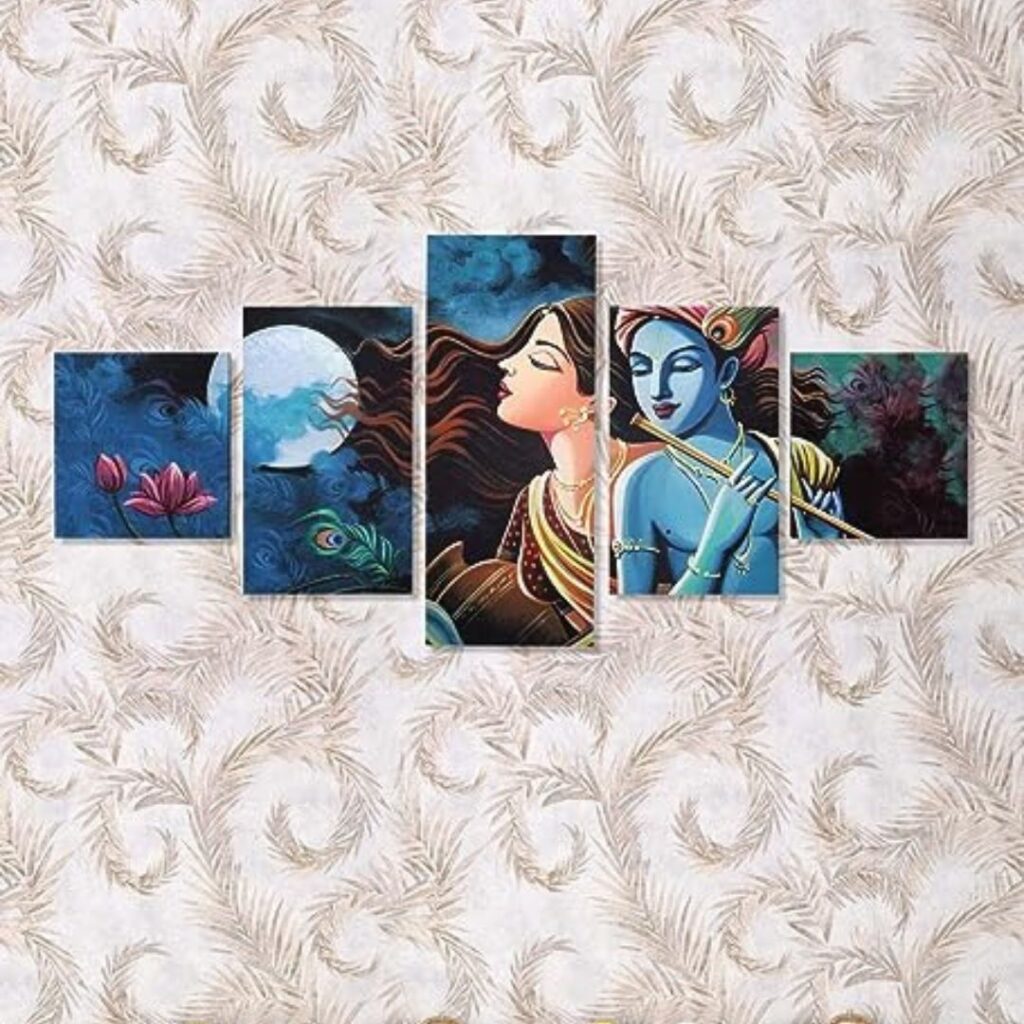 shri Radha krishan panel painting